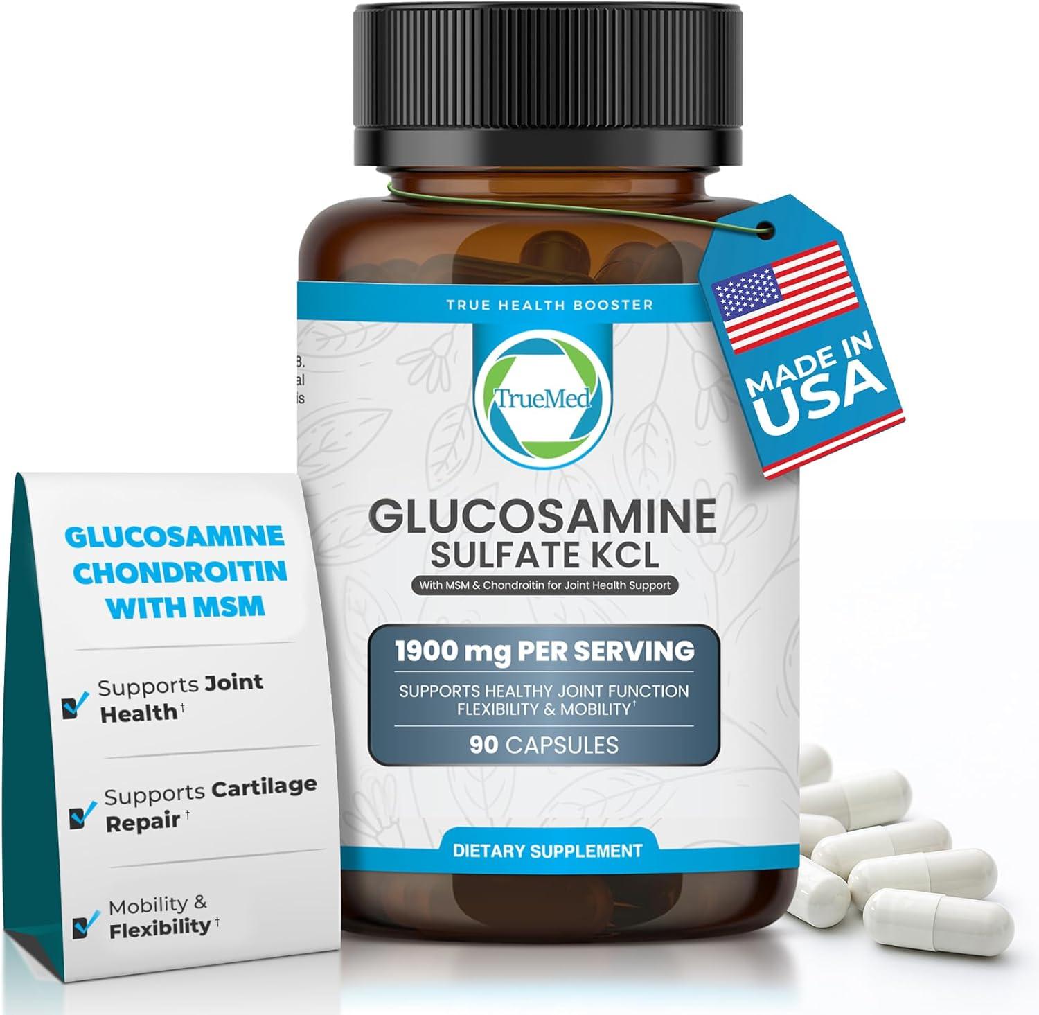 Truemed Glucosamine Sulfate KCL with Chondroitin & MSM H
